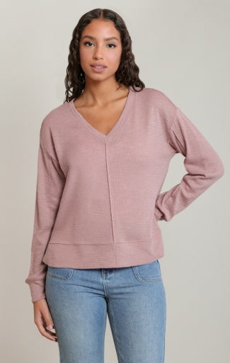 V-NECK KNIT TOP