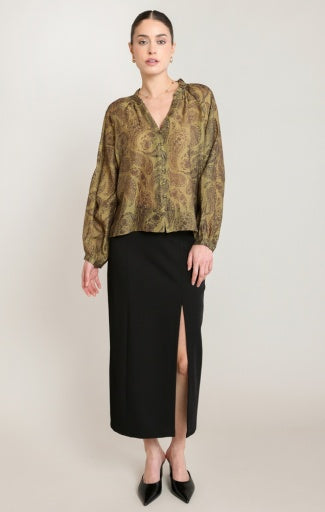 PENCIL SLIT SKIRT