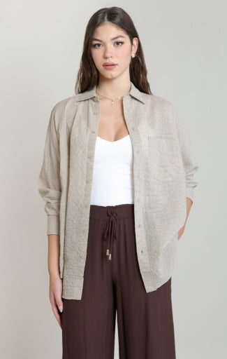 OVERSIZED TEXTURED SHIRT