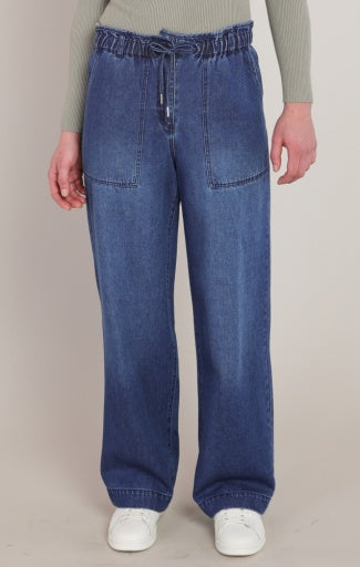 WIDE LEG DENIM PANT