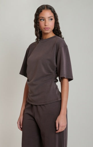 PLEATED WAIST TOP