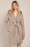 BELTED HOODED COAT