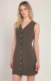 BUTTON-UP MINI DRESS