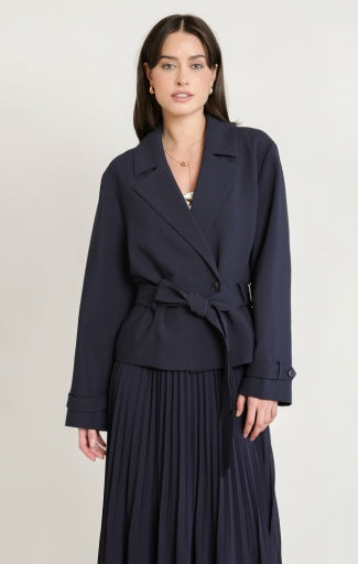 SHORT TRENCH COAT