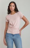 CROSS BUTTON WRAP TOP
