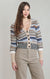 MELANGE STRIPED CARDIGAN