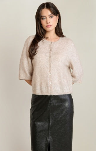 SHORT SLEEVE CARDIGAN