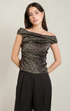 DRAPED OFF SHOULDER TOP