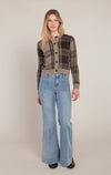 PLAID CARDIGAN