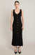 GOLD BUTTON SWATER DRESS