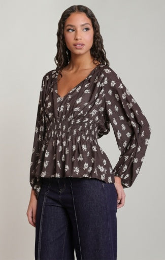 SMOCKED BLOUSE