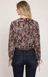 SNAKE PRINT BLOUSE