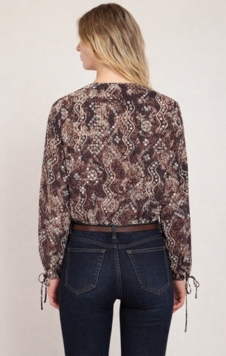 SNAKE PRINT BLOUSE