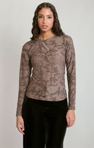 FLORAL LONG SLEEVE TEE