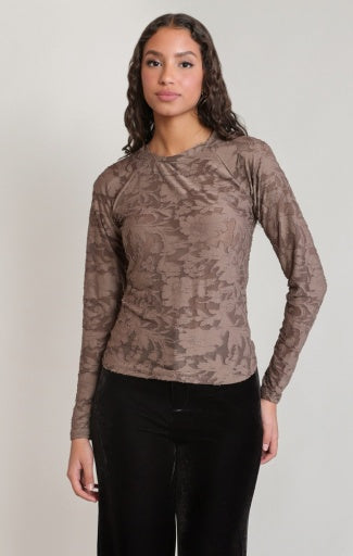 FLORAL LONG SLEEVE TEE