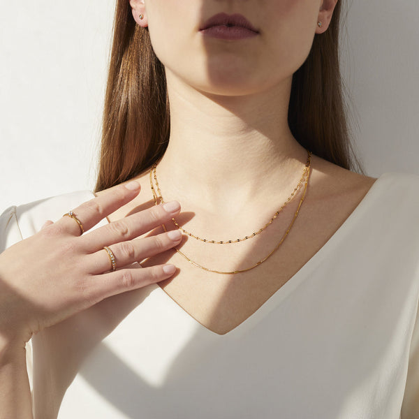 Diamond cut chain