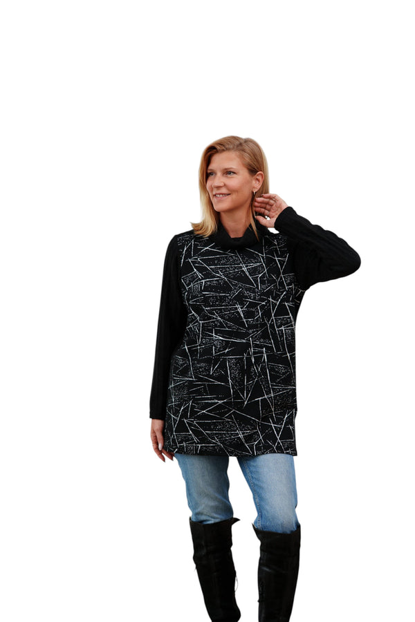 Tunique Auclair femme noir et blanc