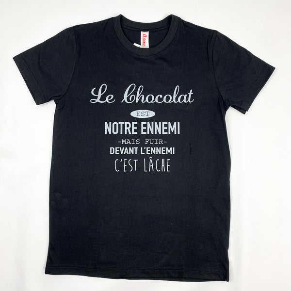 Chocolate is an Enemy Unisex Funny T-Shirt