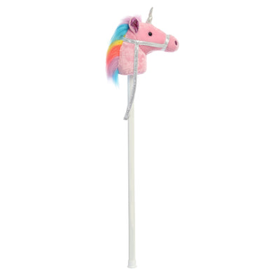 Peluche bâton - Licorne rose