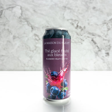 Cannette de thé glacé fruité aux bleuets 473 ml