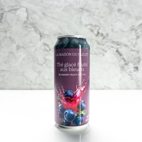 Cannette de thé glacé fruité aux bleuets 473 ml