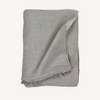 Jeté Crinkle doublé en molleton – Charbon et gris – Pokoloko