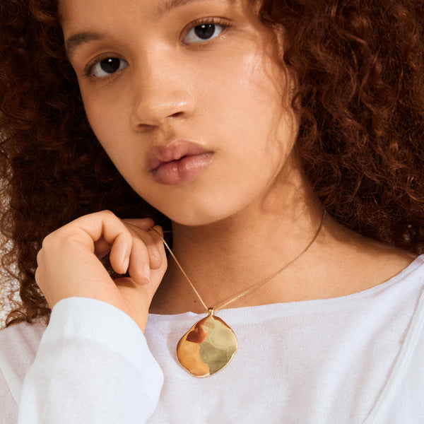 SPARKLE gold-plated necklace
