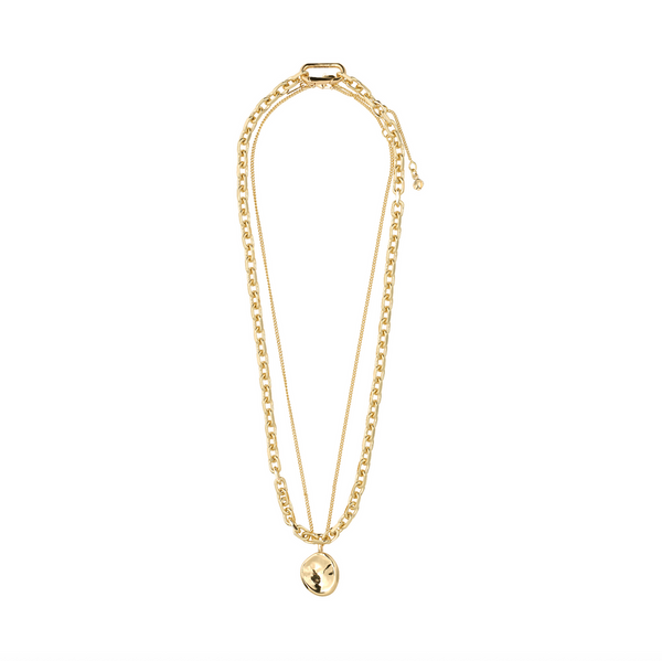SPARKLE necklace set 2 in 1, gold plated