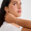 Bracelet rigide HAZE plaqué argent