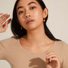 NOMAD coin huggie hoop earrings