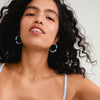 DREAM hoops blue/silver-plated