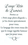 Épinglette Ange : Rose de l'Amour
