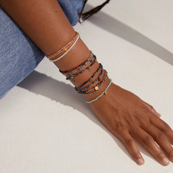 INDIE bracelet rose, plaqué or