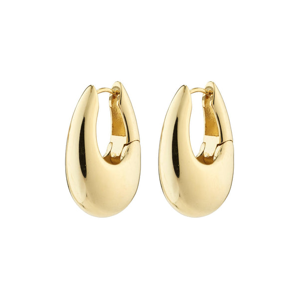 AUTUMN chunky retro hoop earrings