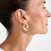 AUTUMN chunky retro hoop earrings