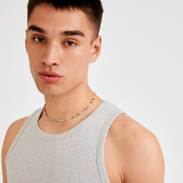 Collier : Alison : Plaqué Or : Multi