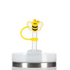 3 pailles jumbo avec embouts abeille