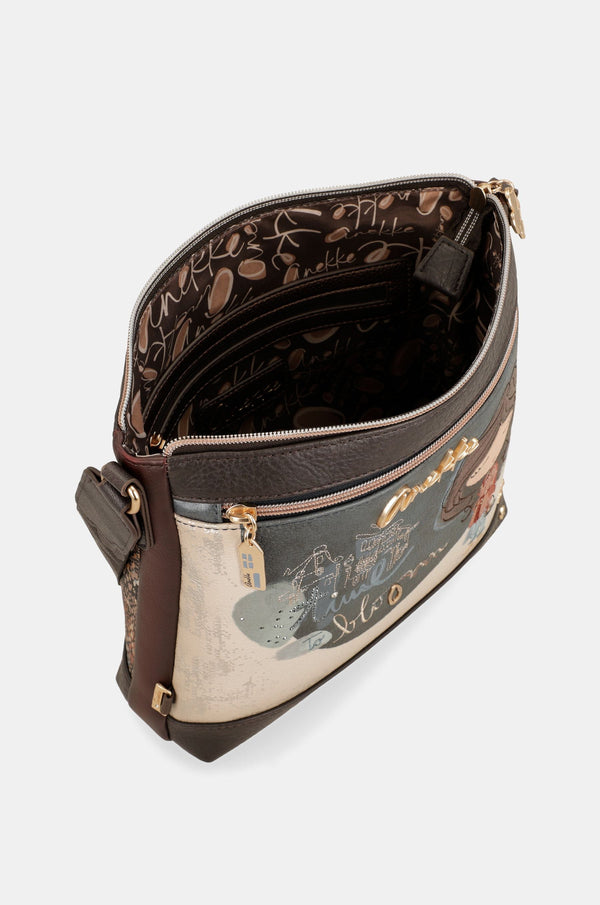 Sac à bandoulière Anekke Tulip – Poches avant et arrière – intérieur ouvert