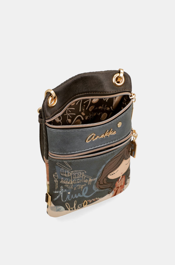 Mini sac à bandoulière Anekke Tulip – 2 compartiments – compartiments avant ouverts