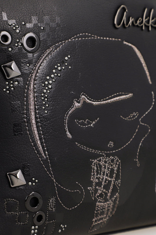 Sac à bandoulière Anekke Iron – détail de l’illustration avant