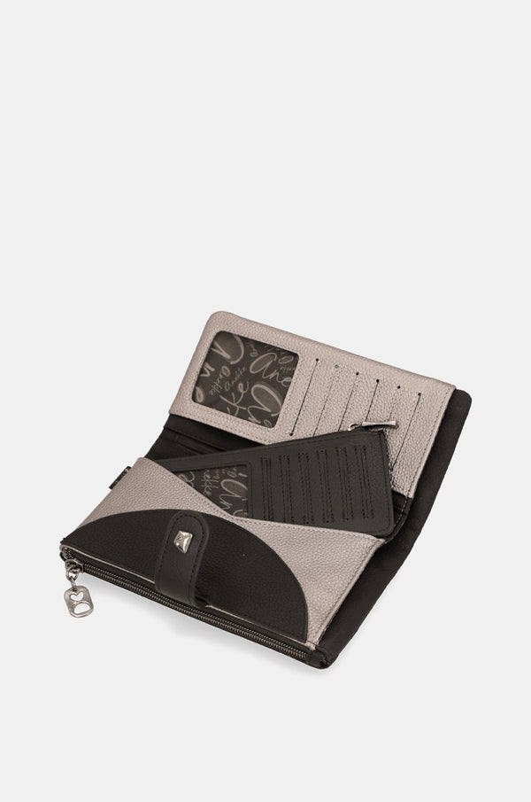 Portefeuille souple RFID Anekke Iron – Porte-cartes amovible – intérieur et porte-cartes amovible