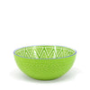 Bol à céréales Bohème vert en grès, 15 cm