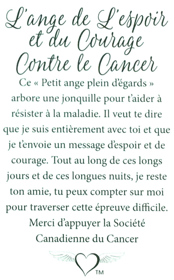 Angel Pin: Hope/Courage/Cancer