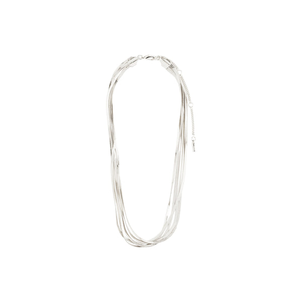 KIRA recycled silver necklace -plated