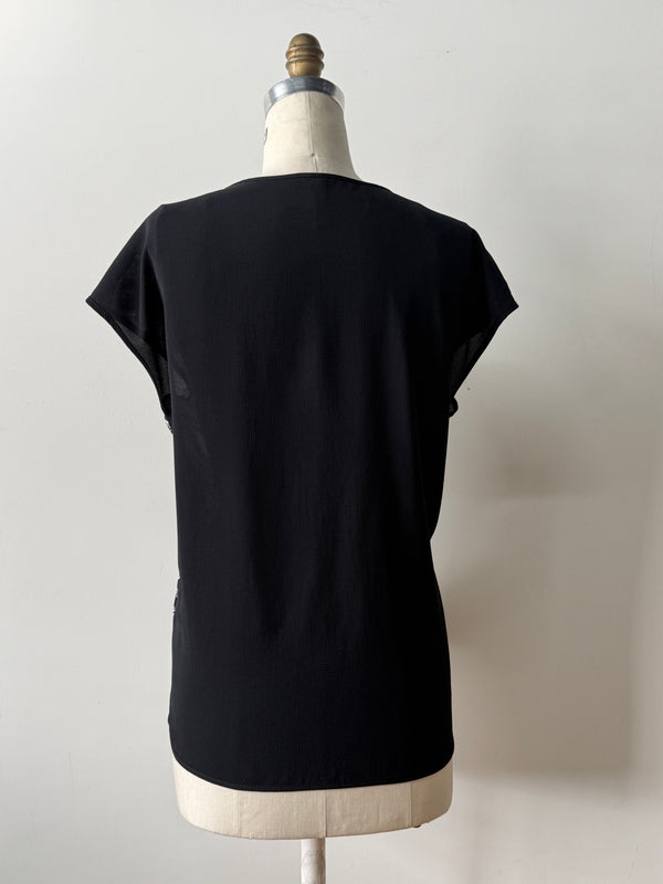 T-Shirt Malo Femme Noir