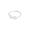 LULU recycled eternity stack ring silver- plated