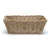 Flared rectangular tray in kubu