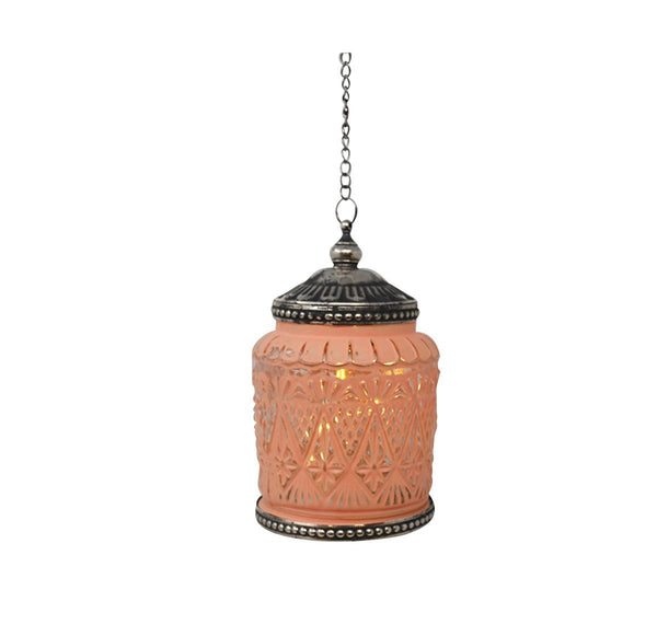 MIKA GREY LED LANTERN