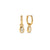 Boucles d'oreilles Clemence or