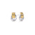 Boucles d'oreilles pendantes Valence deux tons